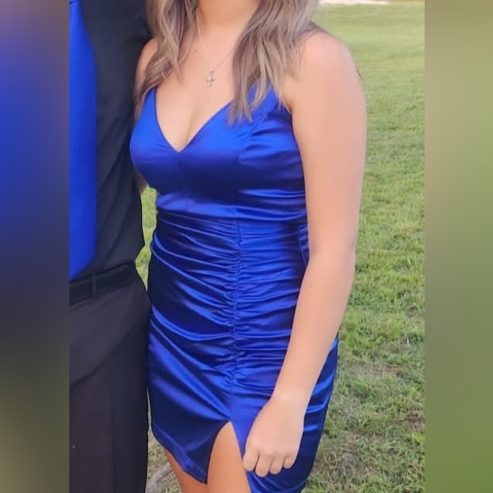 Dress from Honey and Rosie 
Size medium
Royal blue